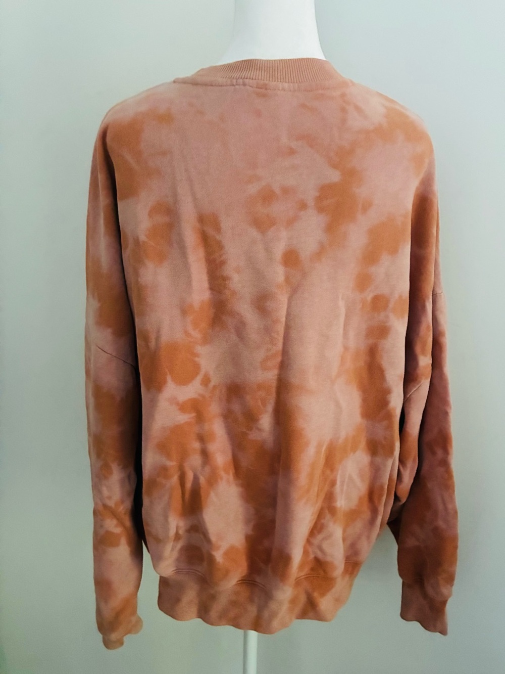 PacSun Tie-Dye Sun Graphic Crewneck Sweatshirt - Orange peach oversized S/M - Picture 2 of 6